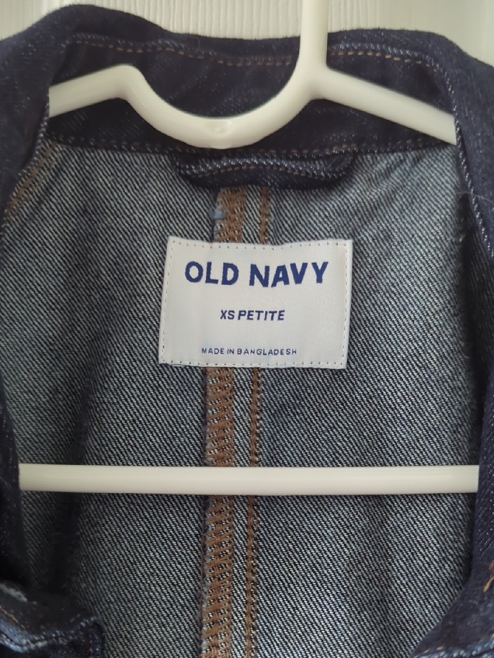 Old Navy Women's Dark Blue Denim Coat - Picture 2 of 10